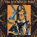 Tifa Lockhart Art Illustration Hard Signed 8.5x11in Fine Art PRINT