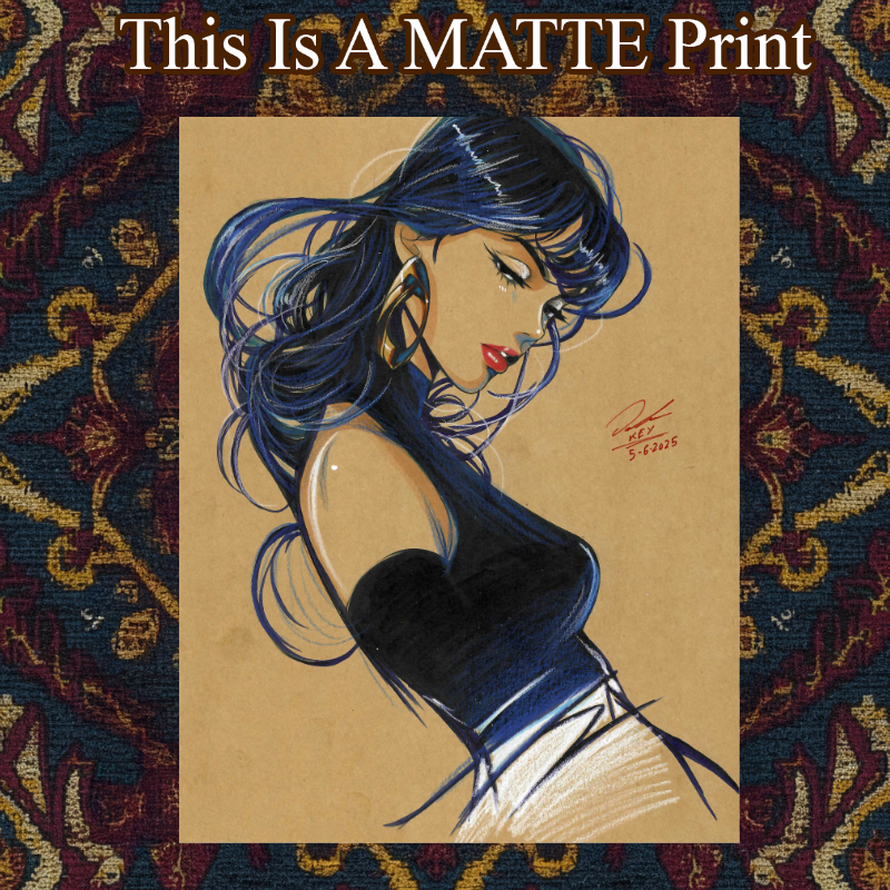 OC Art Illustration Hard Signed 8.5x11in Fine Art PRINT