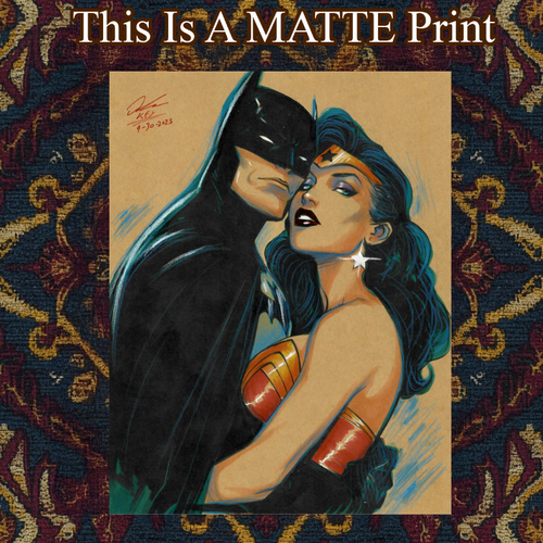 Batman Art Illustration Hard Signed 8.5x11in Fine Art PRINT