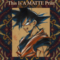 Goku Art Illustration Hard Signed 8.5x11in Fine Art PRINT
