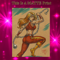 Thundra Art Illustration Hard Signed 8.5x11in Fine Art PRINT