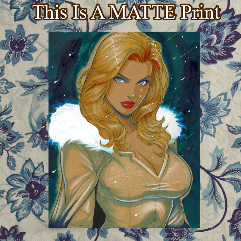 Emma Frost Art Illustration Hard Signed 8.5x11in Fine Art PRINT