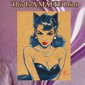 Catwoman Art Illustration Hard Signed 8.5x11in Fine Art PRINT