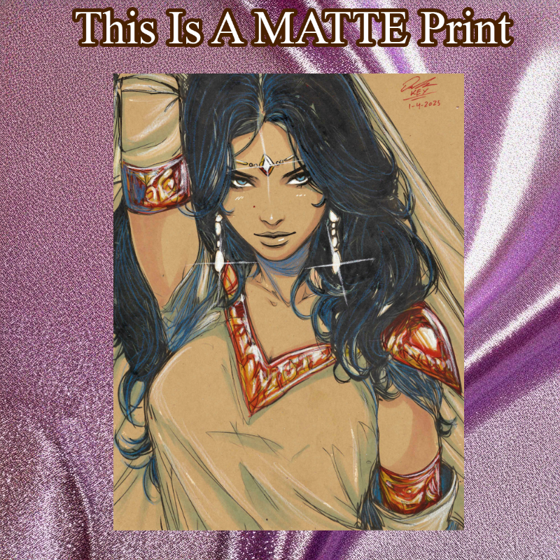 Dejah Thoris Art Illustration Hard Signed 8.5x11in Fine Art PRINT