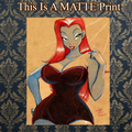 Jessica Rabbit Art Illustration Hard Signed 8.5x11in Fine Art PRINT
