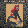 Batgirl Art Illustration Hard Signed 8.5x11in Fine Art PRINT
