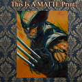 Wolverine Art Illustration Hard Signed 8.5x11in Fine Art PRINT