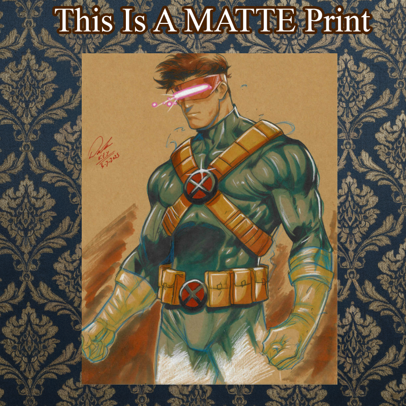 Cyclops Art Illustration Hard Signed 8.5x11in Fine Art PRINT