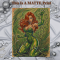 Poison Ivy Art Illustration Hard Signed 8.5x11in Fine Art PRINT