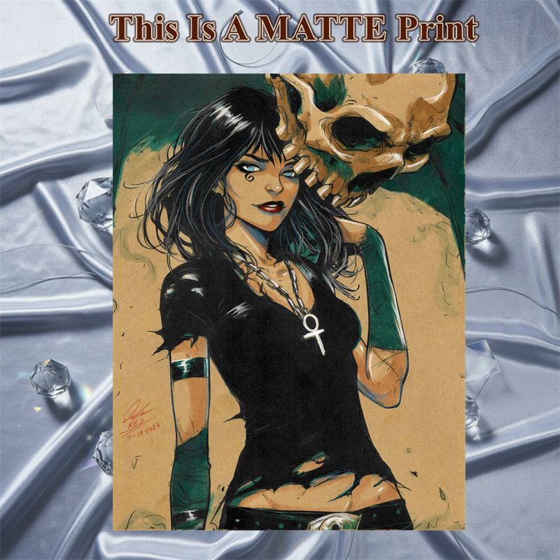 Death Of The Endless Art Illustration Hard Signed 8.5x11in Fine Art PRINT
