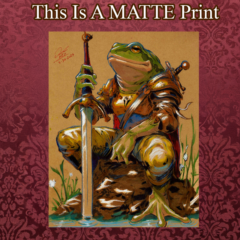 OC Art Illustration Hard Signed 8.5x11in Fine Art PRINT