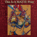Red Sonja Art Illustration Hard Signed 8.5x11in Fine Art PRINT