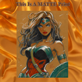 Wonder Woman Art Illustration Hard Signed 8.5x11in Fine Art PRINT