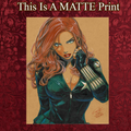 Black Widow Art Illustration Hard Signed 8.5x11in Fine Art PRINT