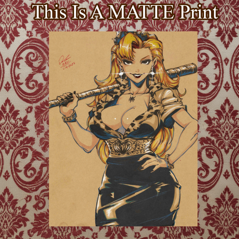 OC Art Illustration Hard Signed 8.5x11in Fine Art PRINT