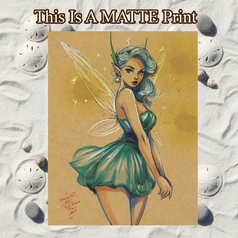 OC Art Illustration Hard Signed 8.5x11in Fine Art PRINT