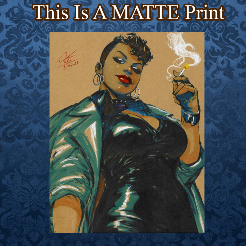 Amanda Waller Art Illustration Hard Signed 8.5x11in Fine Art PRINT
