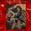 Zatanna Art Illustration Hard Signed 8.5x11in Fine Art PRINT