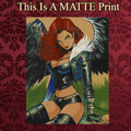 Hawkgirl Art Illustration Hard Signed 8.5x11in Fine Art PRINT