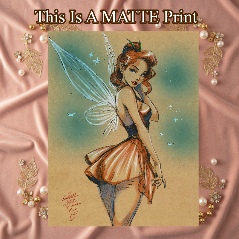 OC Art Illustration Hard Signed 8.5x11in Fine Art PRINT