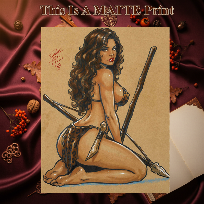 OC Art Illustration Hard Signed 8.5x11in Fine Art PRINT