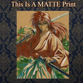 Rurouni Kenshin Art Illustration Hard Signed 8.5x11in Fine Art PRINT