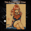 Mary Jane Art Illustration Hard Signed 8.5x11in Fine Art PRINT