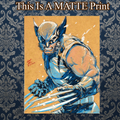 Wolverine Art Illustration Hard Signed 8.5x11in Fine Art PRINT