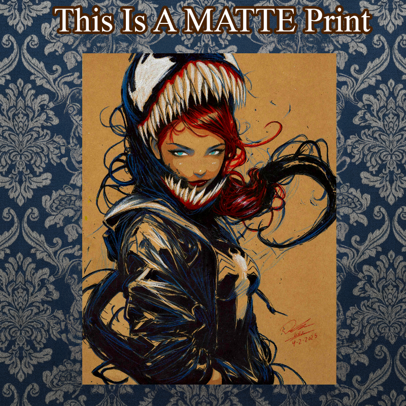 Mary Venom Art Illustration Hard Signed 8.5x11in Fine Art PRINT