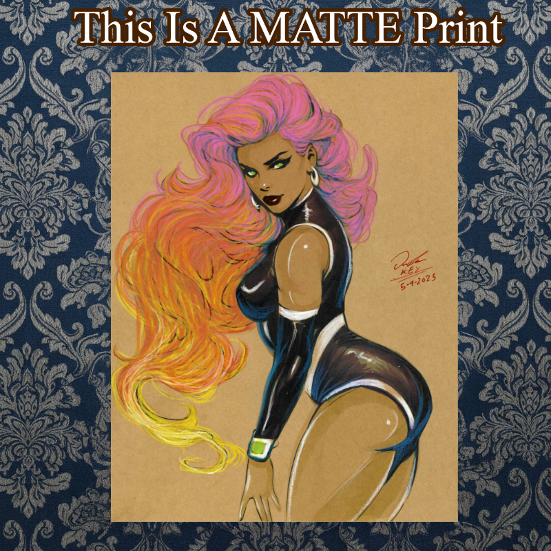Starfire Art Illustration Hard Signed 8.5x11in Fine Art PRINT