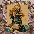 Ms Marvel Art Illustration Hard Signed 8.5x11in Fine Art PRINT
