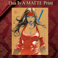 Elektra Art Illustration Hard Signed 8.5x11in Fine Art PRINT