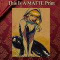 Gwen Stacy Art Illustration Hard Signed 8.5x11in Fine Art PRINT