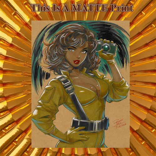 April Oneil Art Illustration Hard Signed 8.5x11in Fine Art PRINT