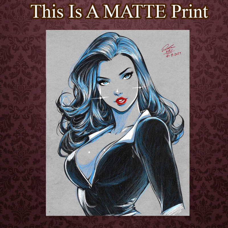 Lois Lane Art Illustration Hard Signed 8.5x11in Fine Art PRINT