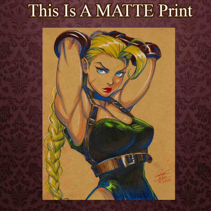 Cammy Art Illustration Hard Signed 8.5x11in Fine Art PRINT