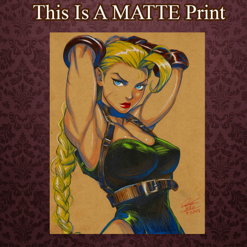 Cammy Art Illustration Hard Signed 8.5x11in Fine Art PRINT