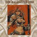 Red Sonja Art Illustration Hard Signed 8.5x11in Fine Art PRINT