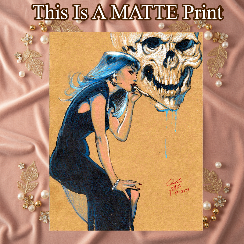 OC Art Illustration Hard Signed 8.5x11in Fine Art PRINT