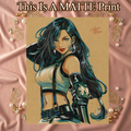 Tifa Lockhart Art Illustration Hard Signed 8.5x11in Fine Art PRINT
