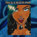 Vampire Art Illustration Hard Signed 8.5x11in Fine Art PRINT