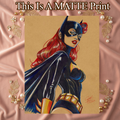 Batgirl Art Illustration Hard Signed 8.5x11in Fine Art PRINT