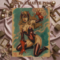 Scarlet Witch Art Illustration Hard Signed 8.5x11in Fine Art PRINT