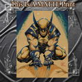 Wolverine Art Illustration Hard Signed 8.5x11in Fine Art PRINT