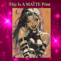 Psylocke Art Illustration Hard Signed 8.5x11in Fine Art PRINT