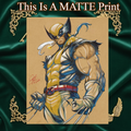 Wolverine Art Illustration Hard Signed 8.5x11in Fine Art PRINT