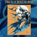 Batman Art Illustration Hard Signed 8.5x11in Fine Art PRINT