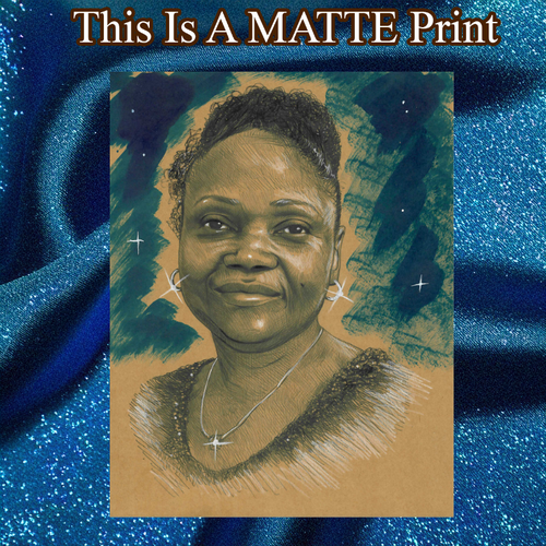 Angie Art Illustration Hard Signed 8.5x11in Fine Art PRINT