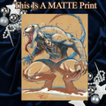 Spiderman X Venom Art Illustration Hard Signed 8.5x11in Fine Art PRINT