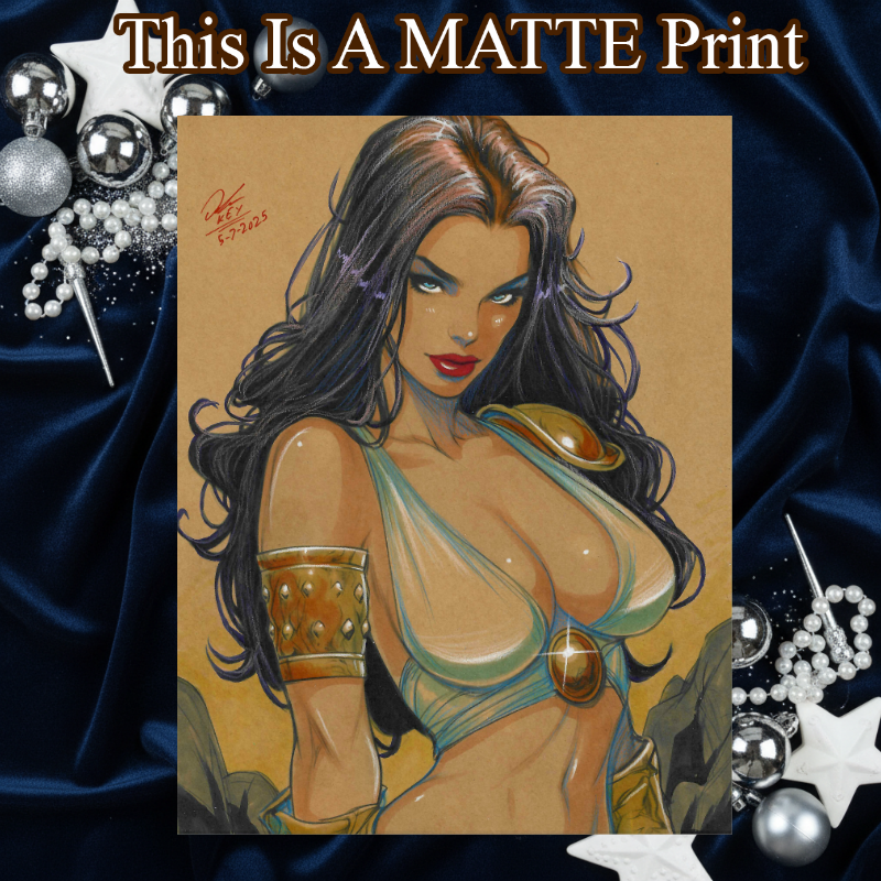Dejah Thoris Art Illustration Hard Signed 8.5x11in Fine Art PRINT
